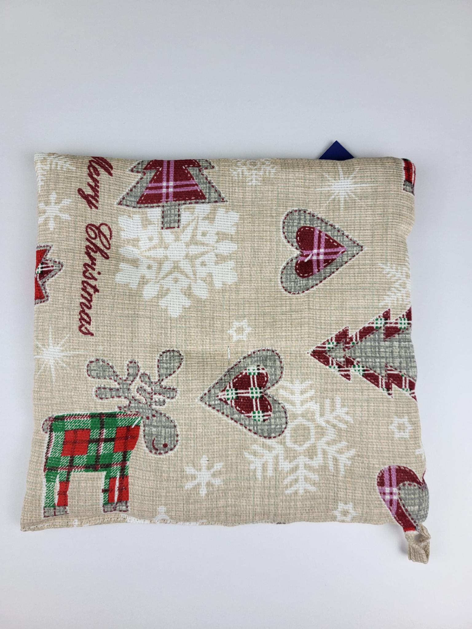 Прихватка новогодняя с оленем 20х20 см (1634)