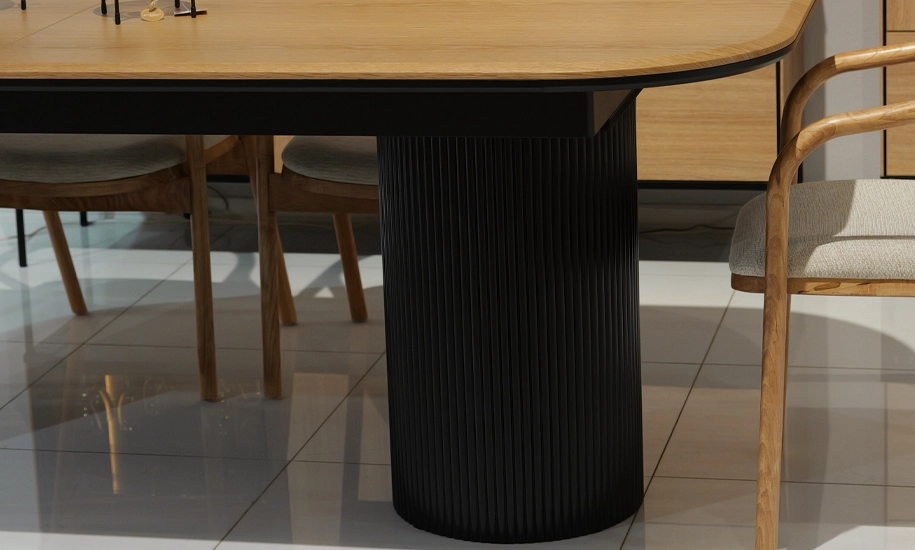 Стол раскладной Tommy 2200/3000x1000x780 мм Дуб (2147483704) - фото 4 Стол раскладной Tommy 2200/3000x1000x780 мм Дуб (2147483704) - фото 4