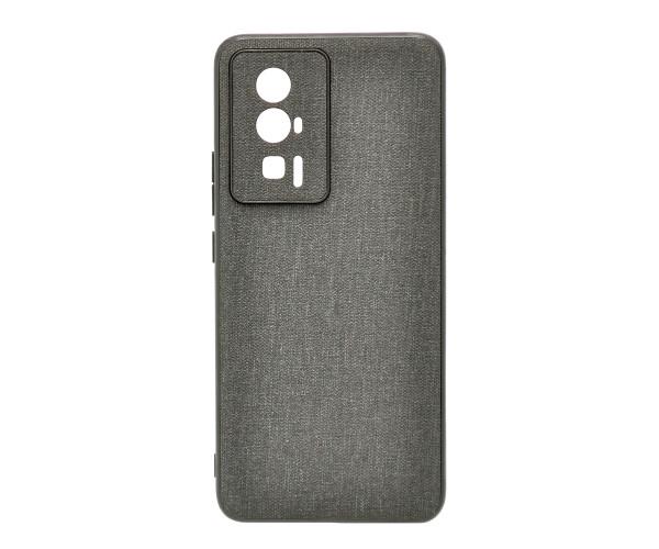 Чехол накладка New Textile Leather Cаse для Xiaomi Poco F5 Pro / Redmi K60 Серый