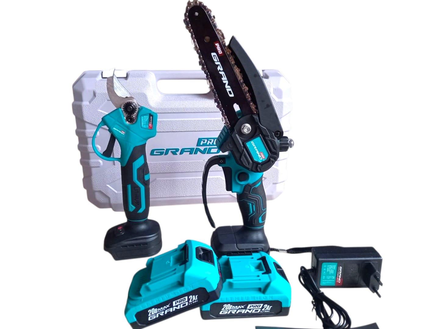 Набор аккумуляторного инструмента Grand No 2 G минипила Grand АПЦ-20/6"-2 BL/Секатор Grand СА-20BL (26881404) - фото 5 Набор аккумуляторного инструмента Grand No 2 G минипила Grand АПЦ-20/6"-2 BL/Секатор Grand СА-20BL (26881404) - фото 5