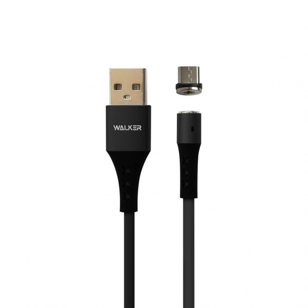 Кабель USB Walker C775 Micro Magnetic Black (809)