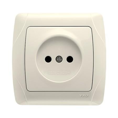 Розетка одинарная VIKO Carmen Кремовый (90562007)