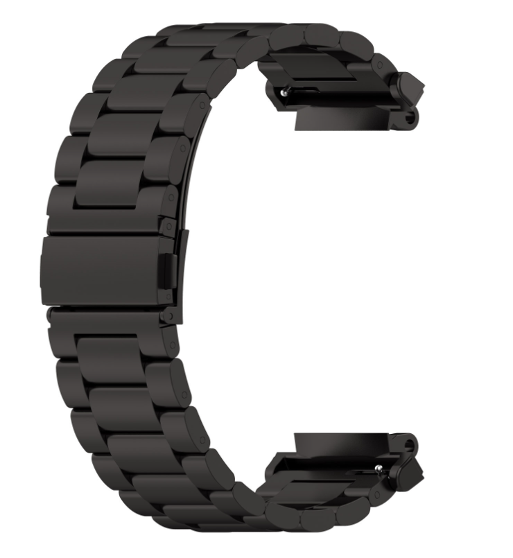 Ремешок DK Metal Fitlink Steel Watch Band для Xiaomi Amazfit T-Rex 2 Black (A2169)