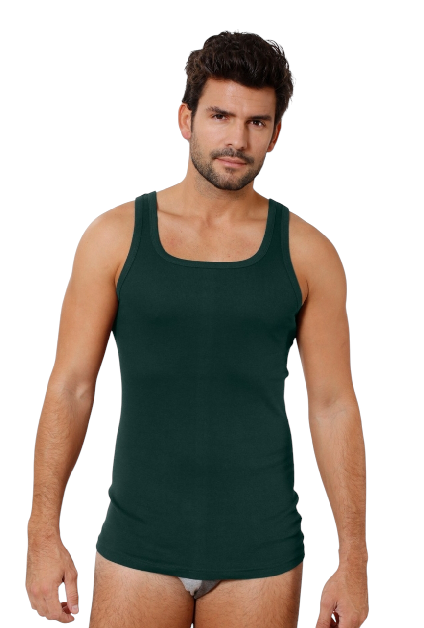 Майка мужская Oztas арт A-1015 XL Темно-зеленый (2479208073)