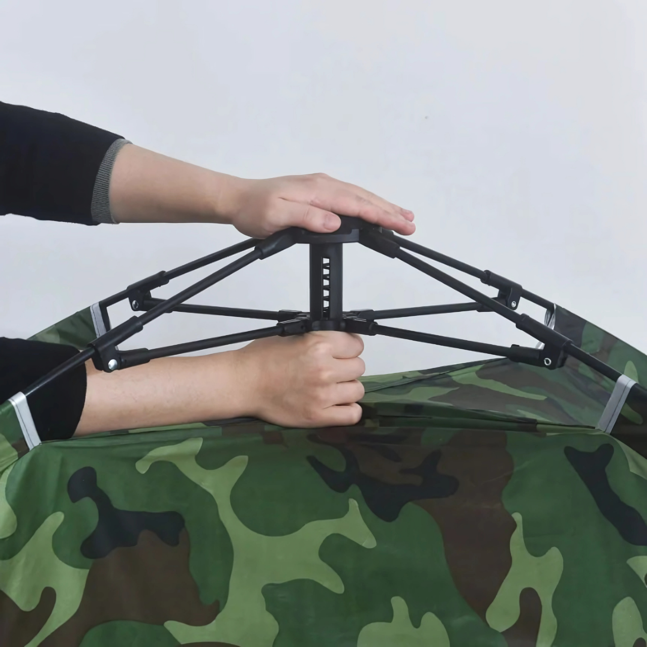 Палатка-трансформер туристическая самораскладная 200х150х115 см Камуфляж (1945578102) - фото 8