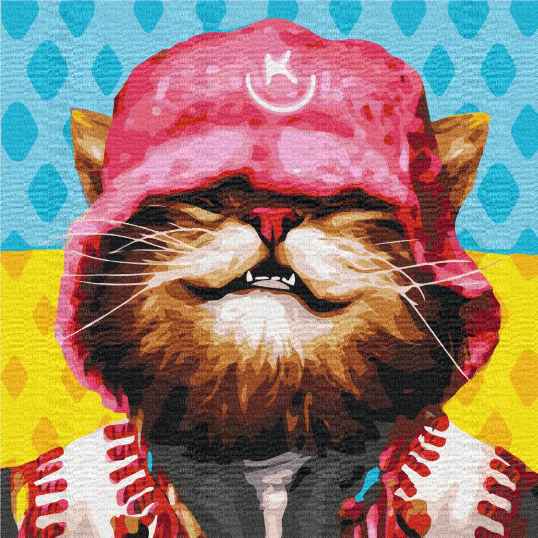 Картина по номерам Brushme Котик Kalush 50x50 см (BS53159M)