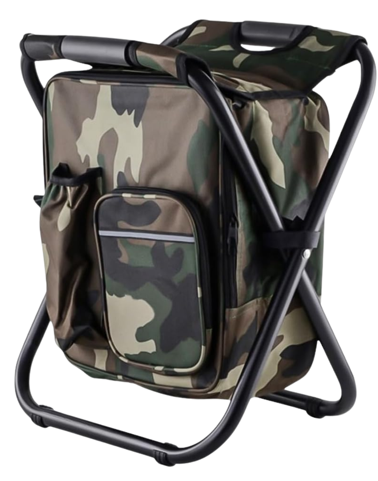 Туристический табурет-рюкзак складной 3в1 с термосумкой водоотталкивающий 50х36х30 см Хаки (173) - фото 1 Туристический табурет-рюкзак складной 3в1 с термосумкой водоотталкивающий 50х36х30 см Хаки (173) - фото 1