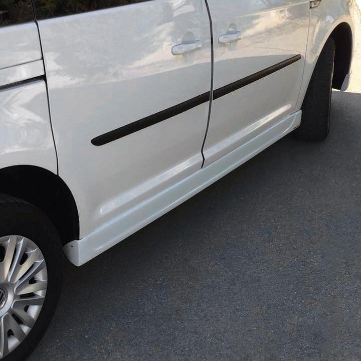 Накладки на боковые пороги Meliset Meliset для Volkswagen Caddy 2015-2020 гг. стеклопластик Под покраску