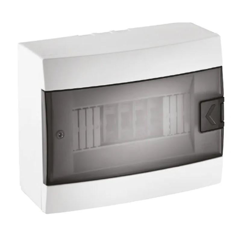 Щиток електричний зовнішній HOROZ ELECTRIC 8 із пружинною системою блокування Білий