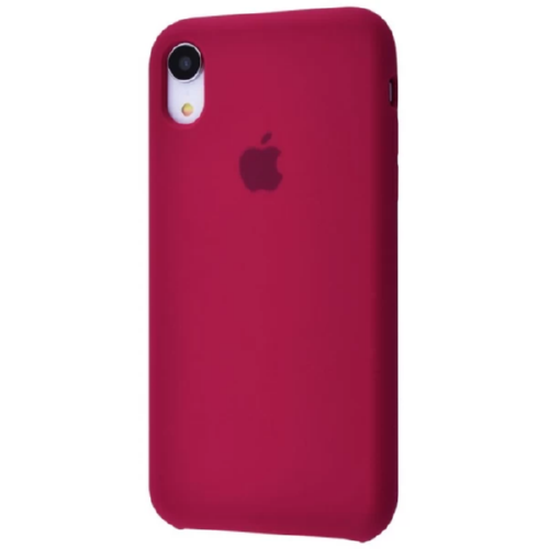 Чехол SIlicone Case для iPhone XR Protective Matte Rose/Red