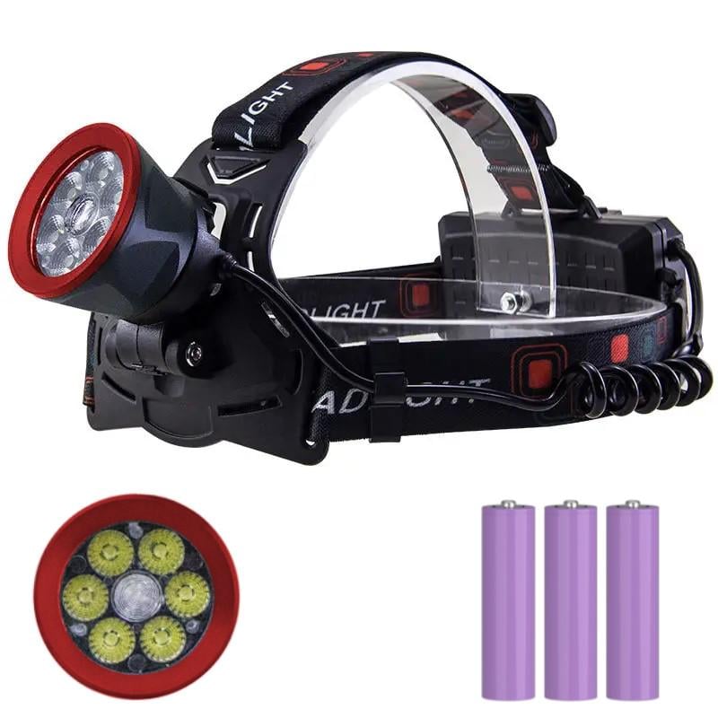 Фонарь налобный CT021 6+1 ULTRA LED 2,5W/800lm 5000K Power bank/USB-C Black