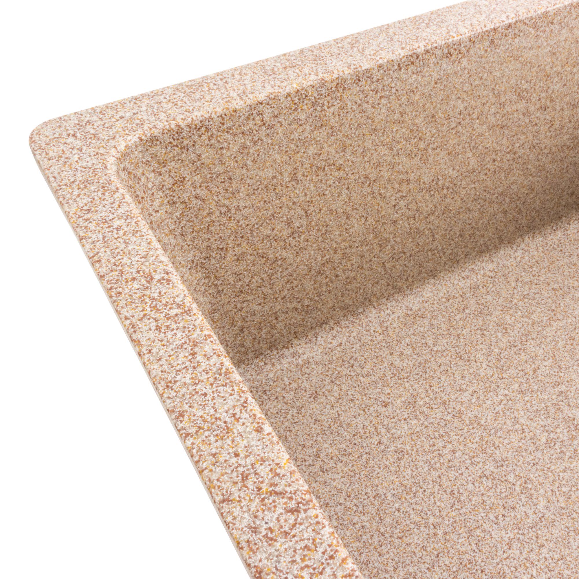 Мойка для кухни гранитная Platinum 7850 ROMA матовая Карамель - фото 4