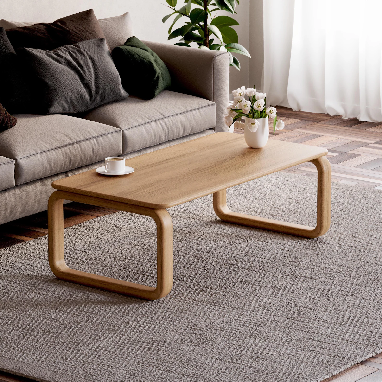 Журнальный столик Ostin из массива дуба (2693935229)