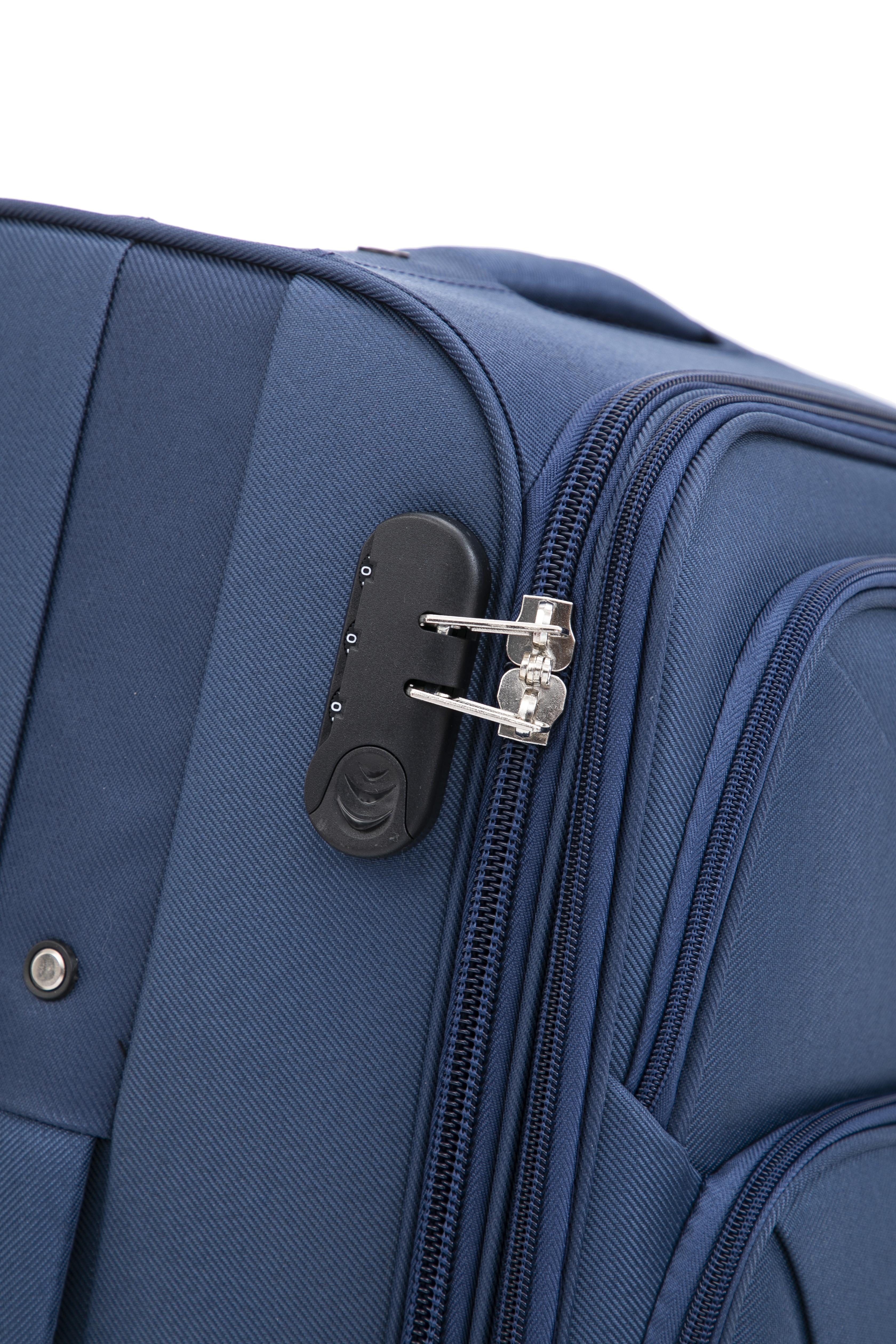 Чемодан Bonro Tourist 4 колеса 3 шт. Синій (2194) - фото 6 Чемодан Bonro Tourist 4 колеса 3 шт. Синій (2194) - фото 6