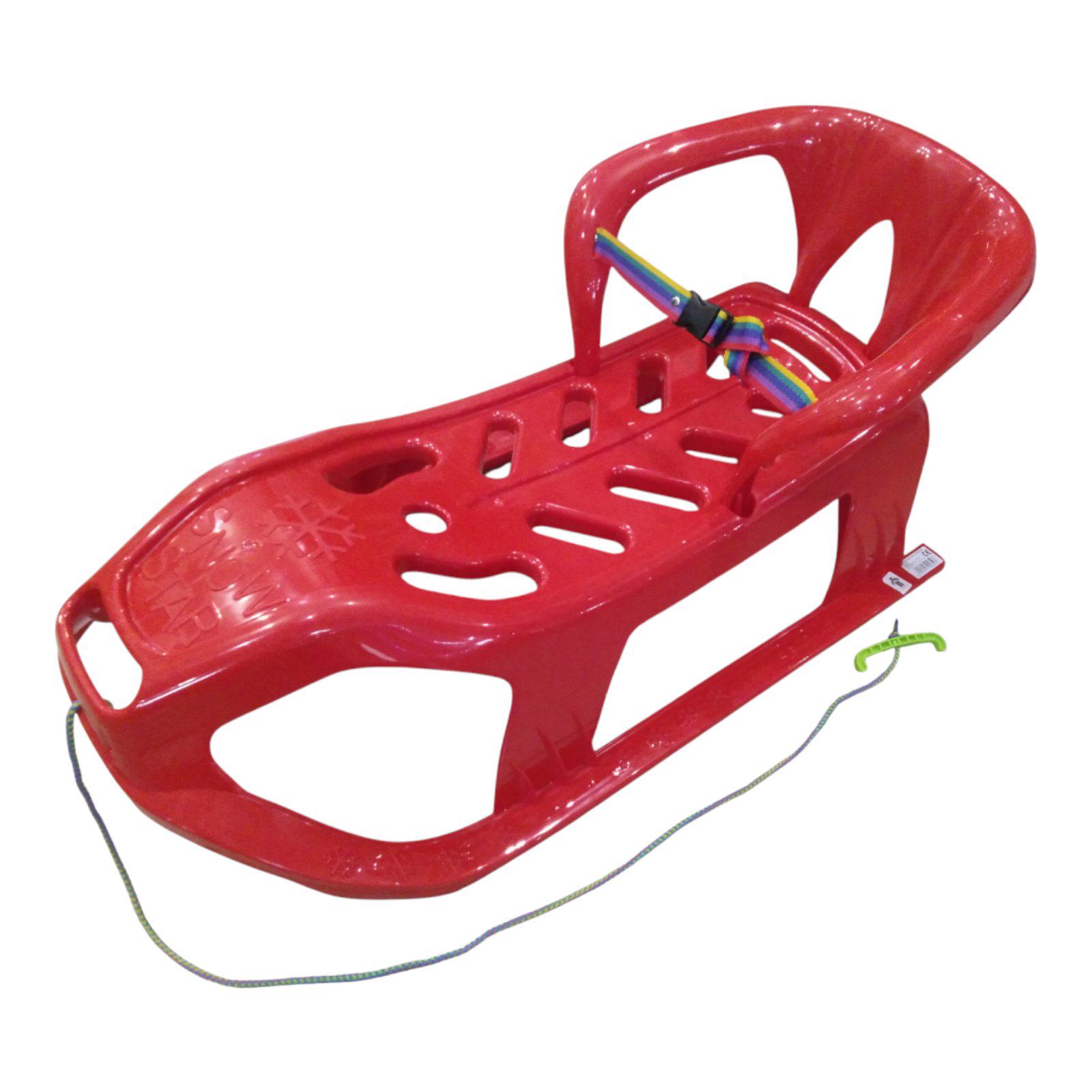 Санки-дитячі зі спинкою Marmat Snow Star Червоний (111) - фото 7