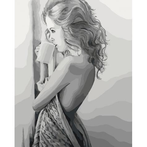 Картина по номерам Идейка Люди Наедине с мечтами 40х50 см в термопакете (КНО4545-mt)