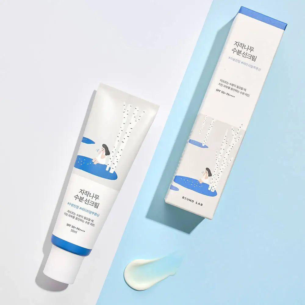 Крем солнцезащитный легкий ROUND LAB Birch Juice Moisturizing Sun Cream SPF50+ PA++++ 50 ml - фото 3 Крем солнцезащитный легкий ROUND LAB Birch Juice Moisturizing Sun Cream SPF50+ PA++++ 50 ml - фото 3