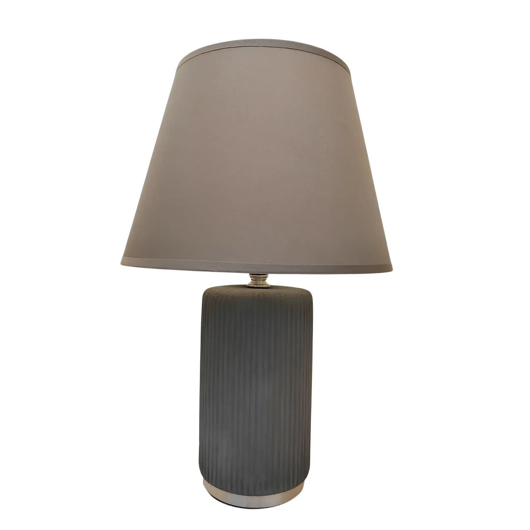 Настільна лампа Valeso з текстильним абажуром Е14 IP20 HS8819 Gray (28687463)