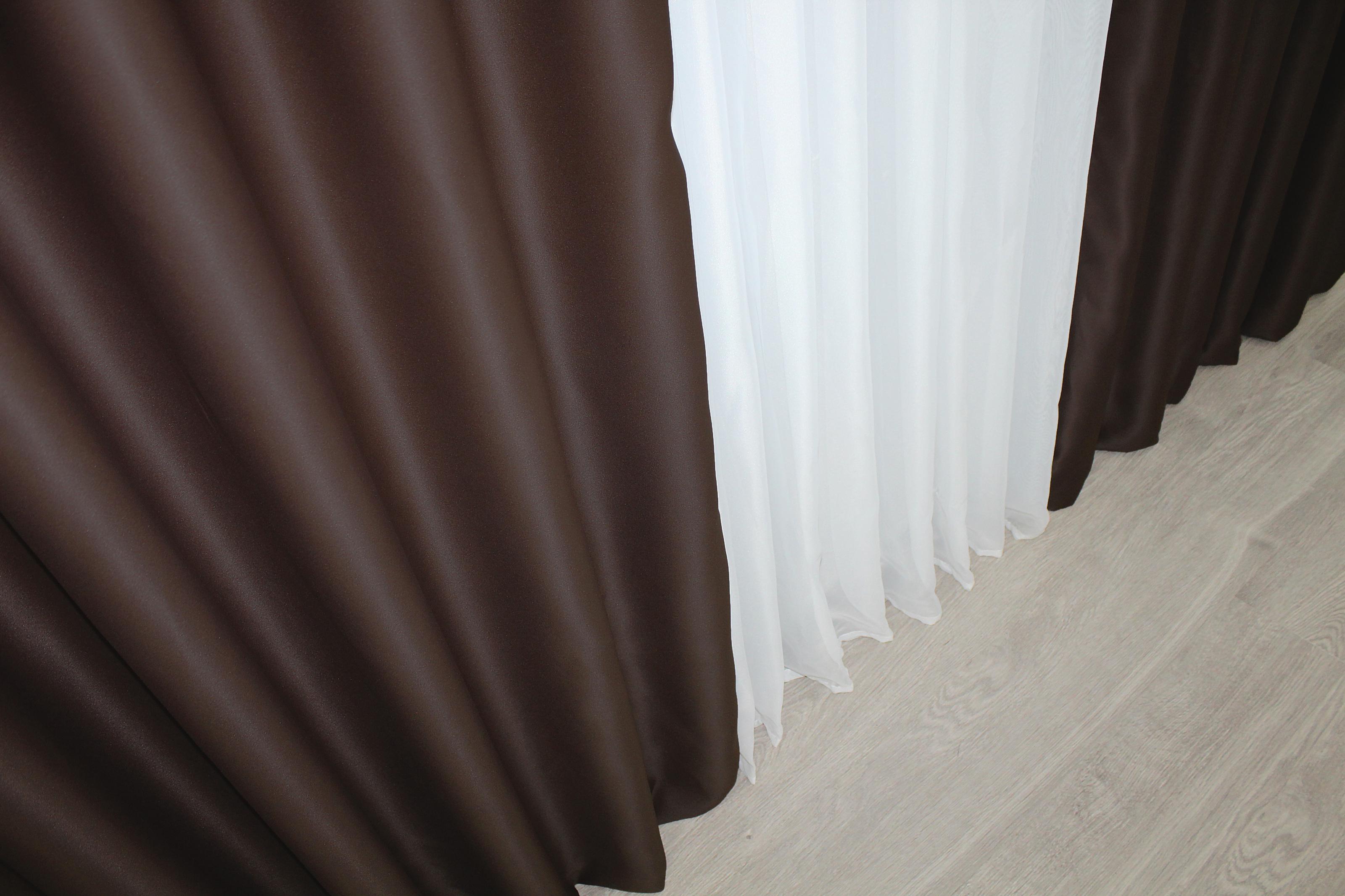 Комплект штор VR-Textil Bagema Rvs № 1243ш блекаут 150х270 см 2 шт. Коричневий (33-0075) - фото 7 Комплект штор VR-Textil Bagema Rvs № 1243ш блекаут 150х270 см 2 шт. Коричневий (33-0075) - фото 7