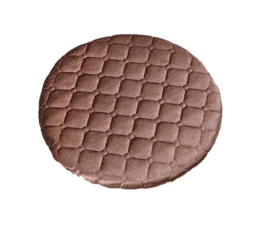 Чехол для табурета круглый на резинке 27-30 см Коричневый глянцевый (30763638)