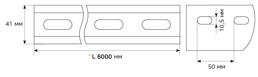 Профіль монтажний Kripter 1D 41x62x2 мм 6 м (17420000) - фото 2