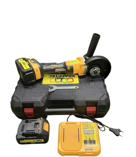 Шлифмашина угловая KRAFFTEC DCG413 48V 6 Ah 125 мм