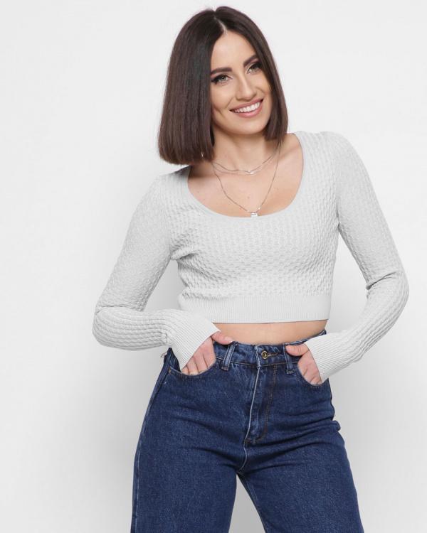 Топ женский Carica-6620-4 XS-M Серый (2000002407898)