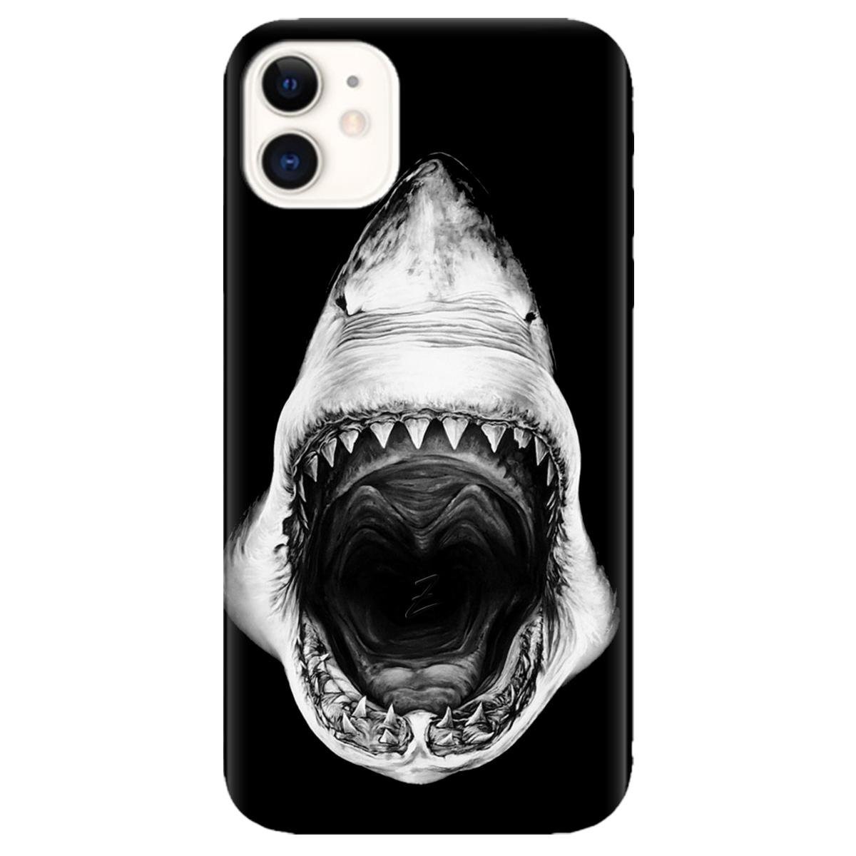 Силиконовый чехол Zorrov для Apple iPhone 11 Dark shark (12130050146071912)