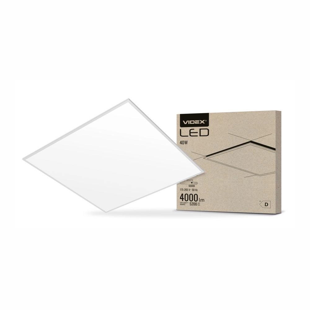 LED-панель Videx 62x62 40W 6000K 220V (VLE-P62-406W)