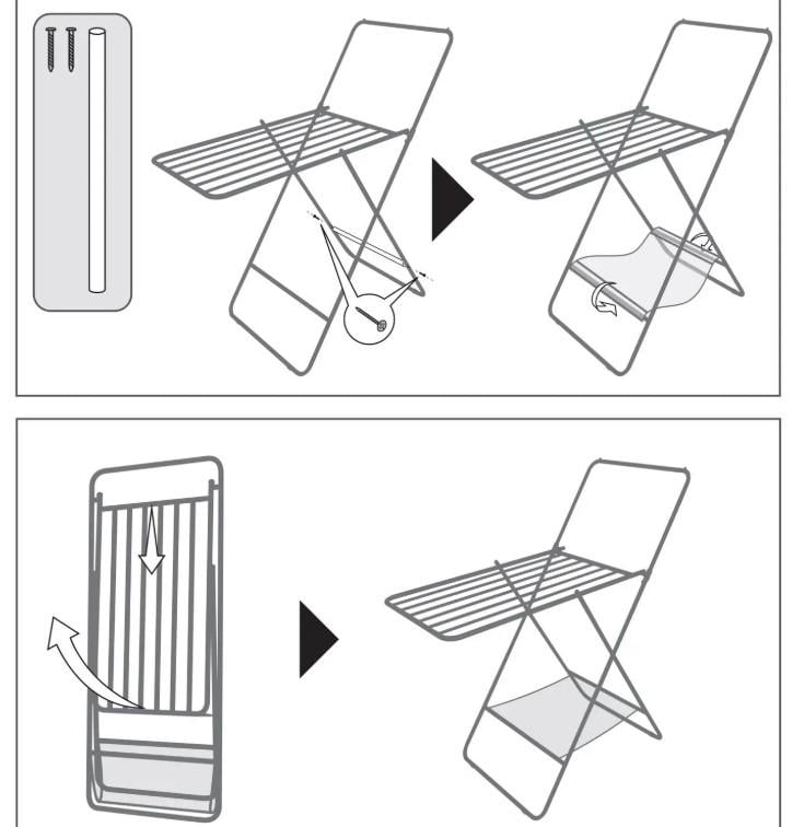 Сушарка для білизни підлогова Casa Si City 8 м White (CS92282W04) - фото 2 Сушарка для білизни підлогова Casa Si City 8 м White (CS92282W04) - фото 2