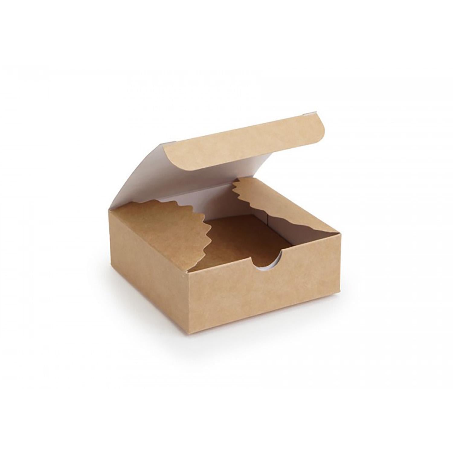 Коробка для сладостей 83х83х30 мм Коричневый