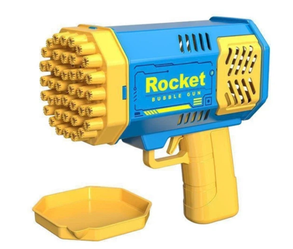 Пістолет для мильних бульбашок Bazooka bubble gun 26X-289 Блакитний (5121)