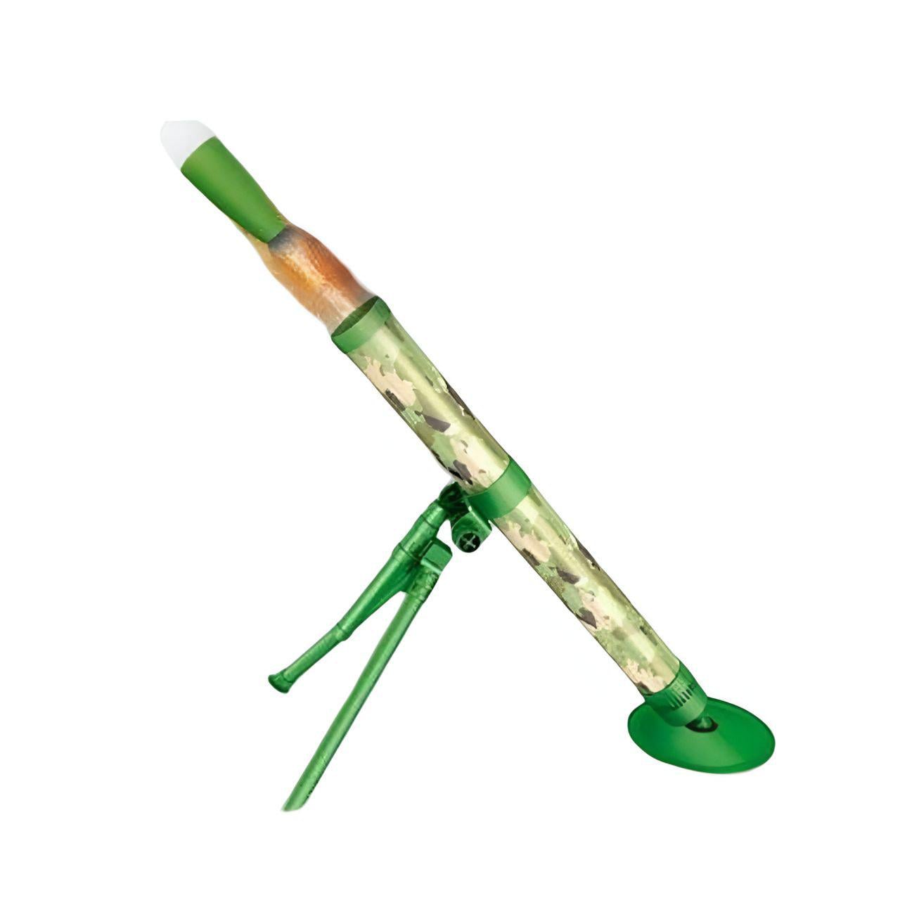 Іграшковий міномет S 858-055 A 3 снаряди механічний принцип роботи Зелений Іграшковий міномет S 858-055 A 3 снаряди механічний принцип роботи Зелений