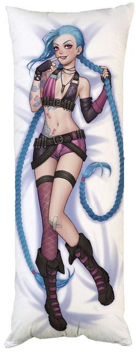 Подушка дакимакура Лига легенд Джинкс декоративная ростовая для обнимания 60x200 см (1834033572) Подушка дакимакура Лига легенд Джинкс декоративная ростовая для обнимания 60x200 см (1834033572)