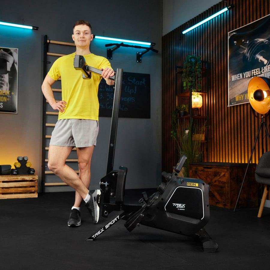Гребний тренажер Trex Sport TX-580RM Rein магнітний Чорний (5099) - фото 15 Гребний тренажер Trex Sport TX-580RM Rein магнітний Чорний (5099) - фото 15
