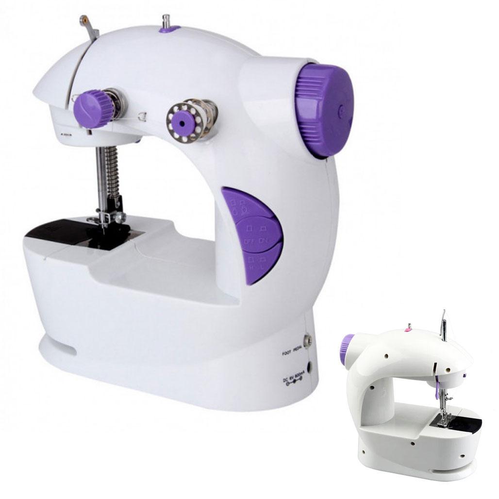 Швейна міні машинка Mini Sewing Machine FHSM-201 з адаптером та педаллю - фото 3