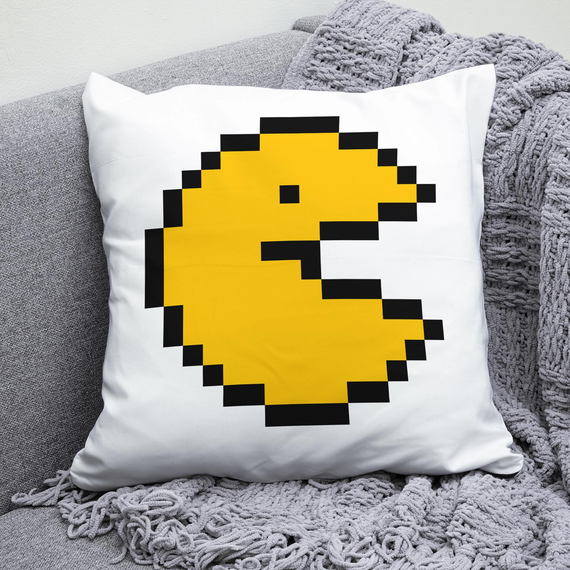 Плюшевая подушка квадрат с принтом игры Pac Man