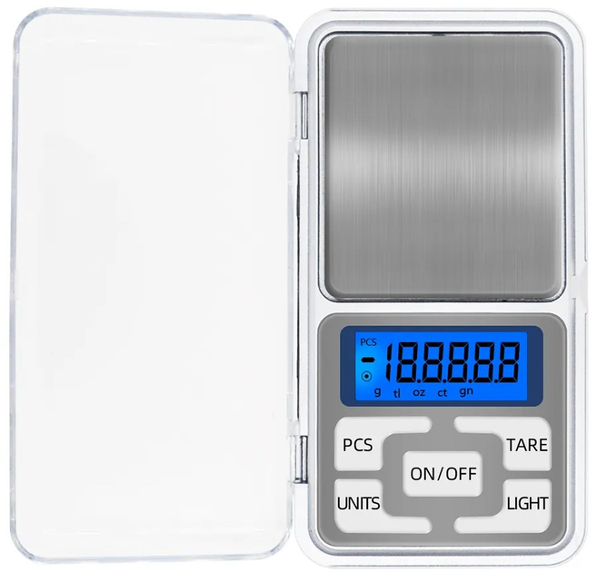 Ювелирные весы GoVern TS-C06 подсветка/платформа из нержавеющей стали 0,01-200 г (ML-04429)