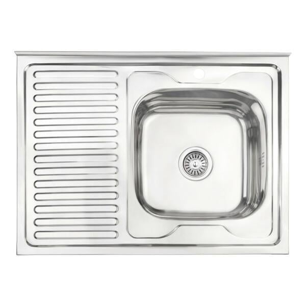 Мойка для кухни WEZER W8060R 06 600x800x160 мм и сифон Polish (1039016)