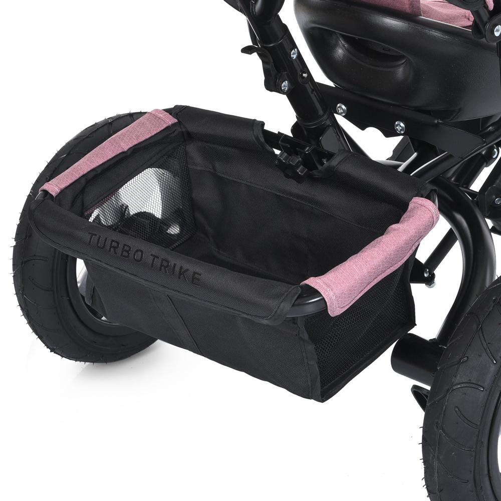 Дитячий велосипед триколісний Turbo Trike MT 1006 гумові колеса Рожевий (294212915) - фото 8