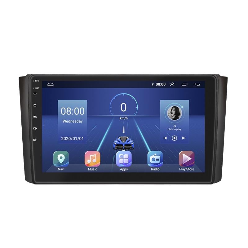 Магнитола штатная Lesko для SsangYong Rexton II 2006-2012 экран 9" 4/32Gb 4G Wi-Fi GPS Top Рекстон