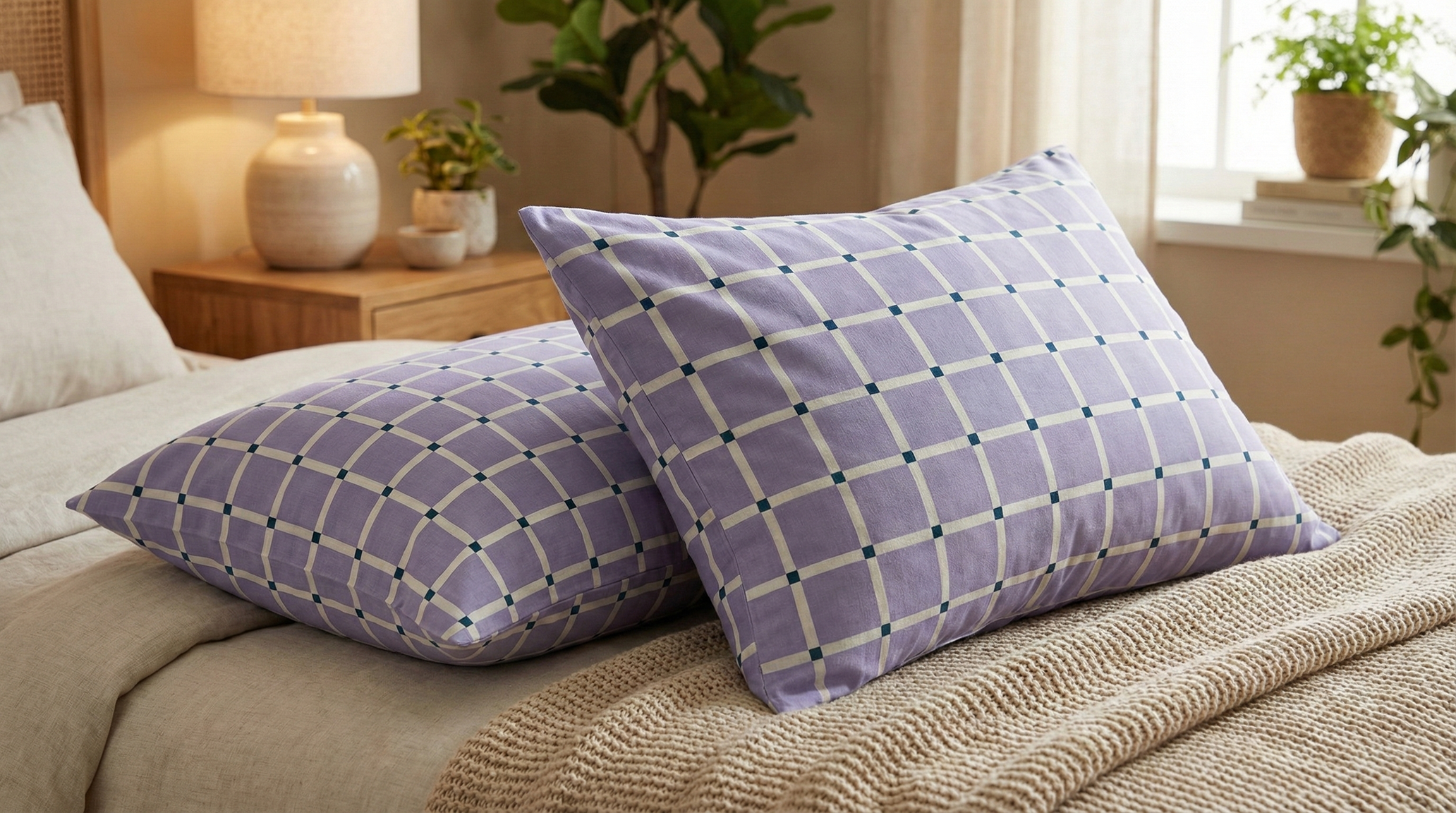 Наволочка Сетчатый узор из бязи 50х70 см (Glux-2712/x50)