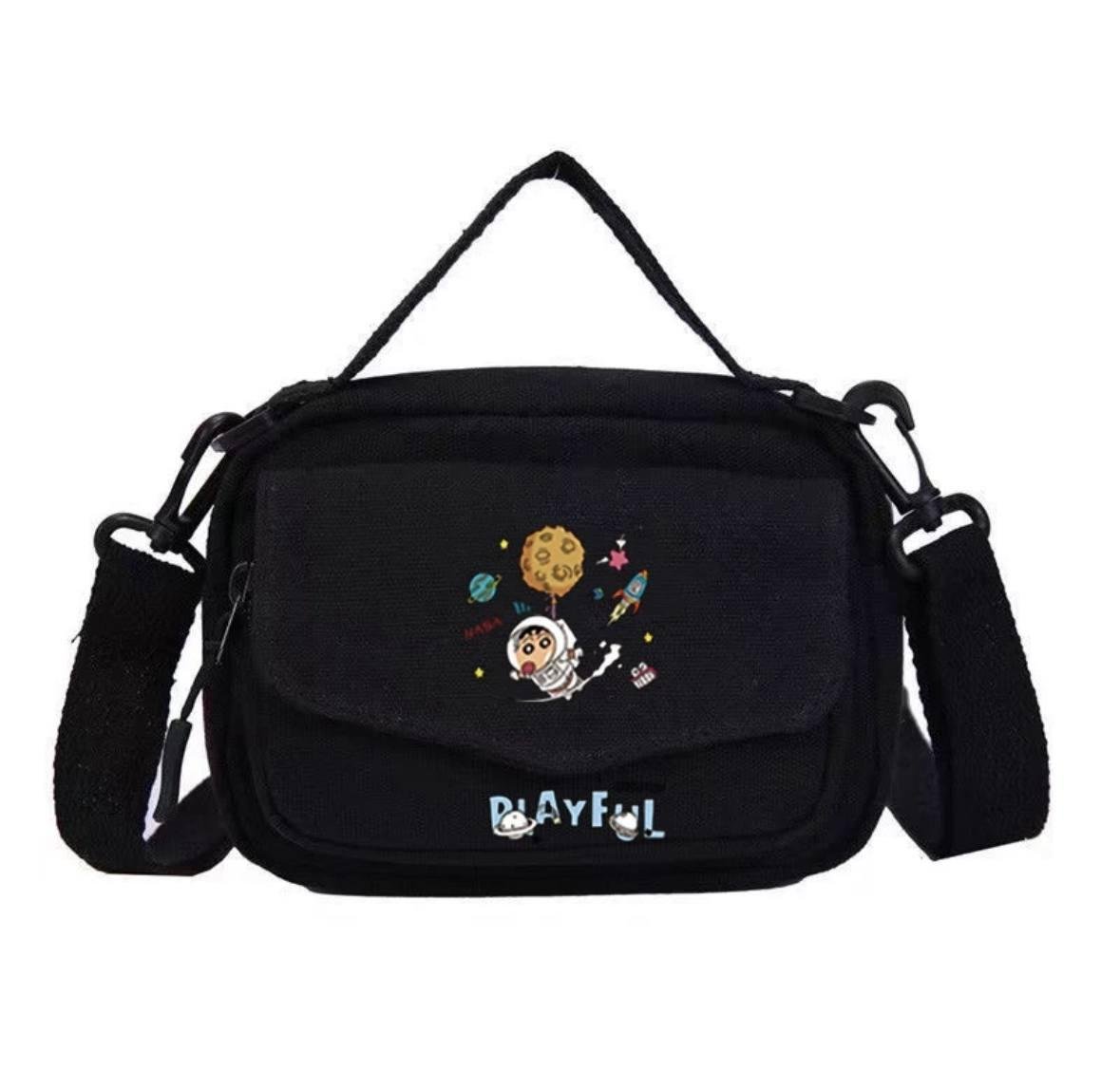 Сумка-барсетка космонавт в японском стиле Черный (2635589284)