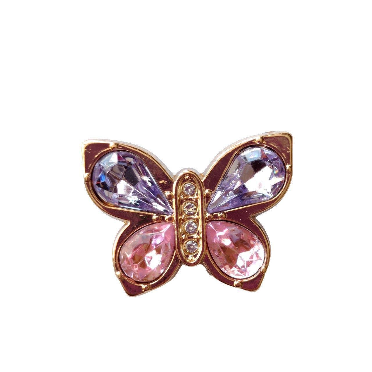 Джибітс на крокси JIBBITZ Crocs Метелик метал (2178571181)