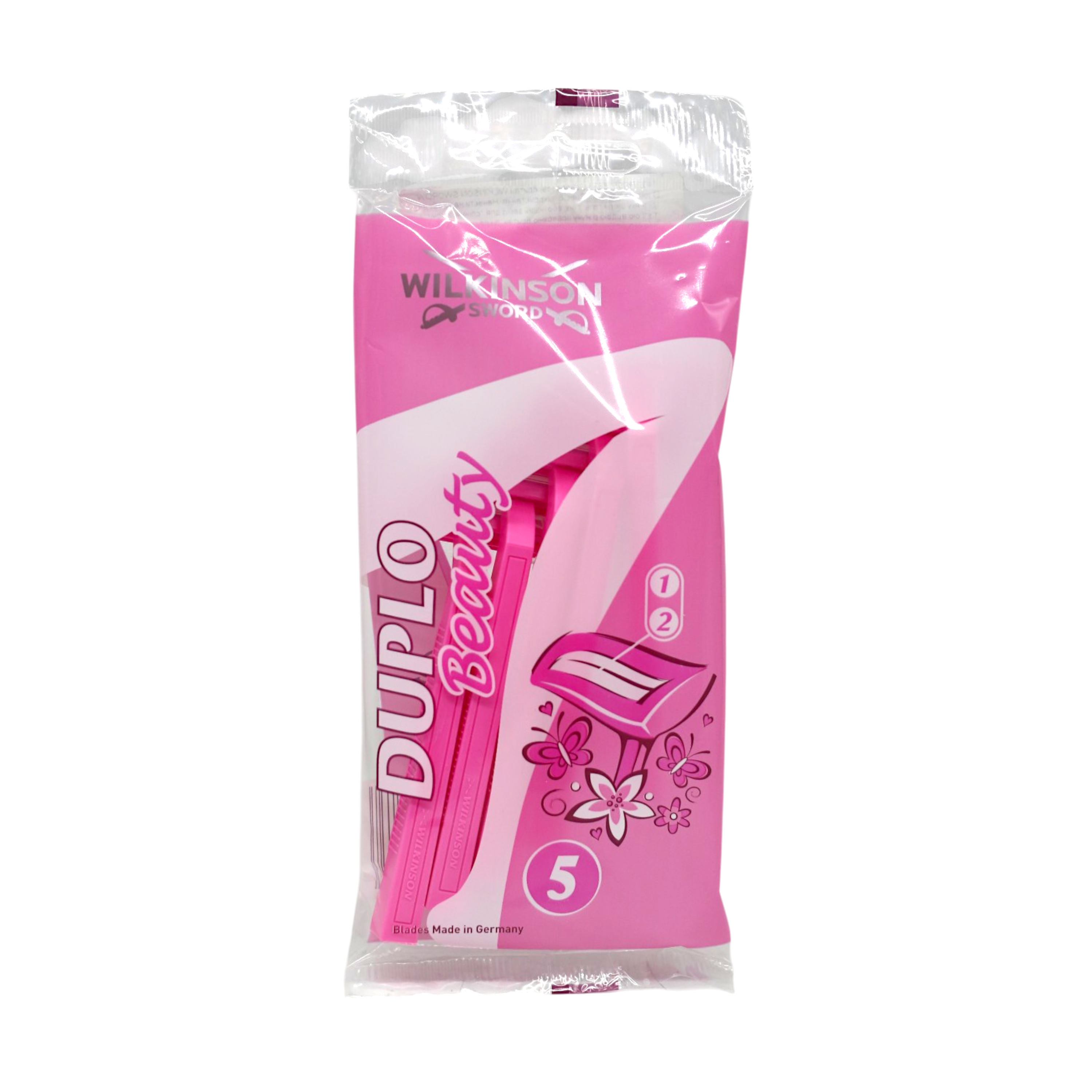 Бритвы одноразовые женские Wilkinson Sword Duplo Beauty 2 лезвия 5 шт. (НФ-00008873)