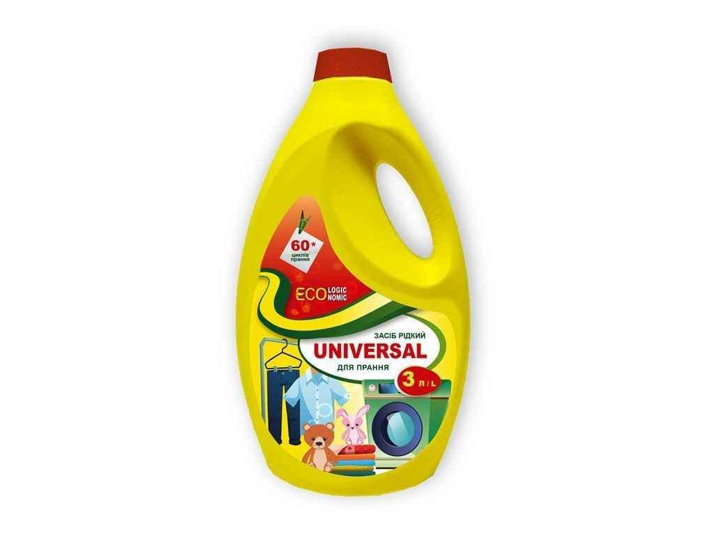 Средство для стирки Universal экологическое экономное жидкое 3 л Средство для стирки Universal экологическое экономное жидкое 3 л