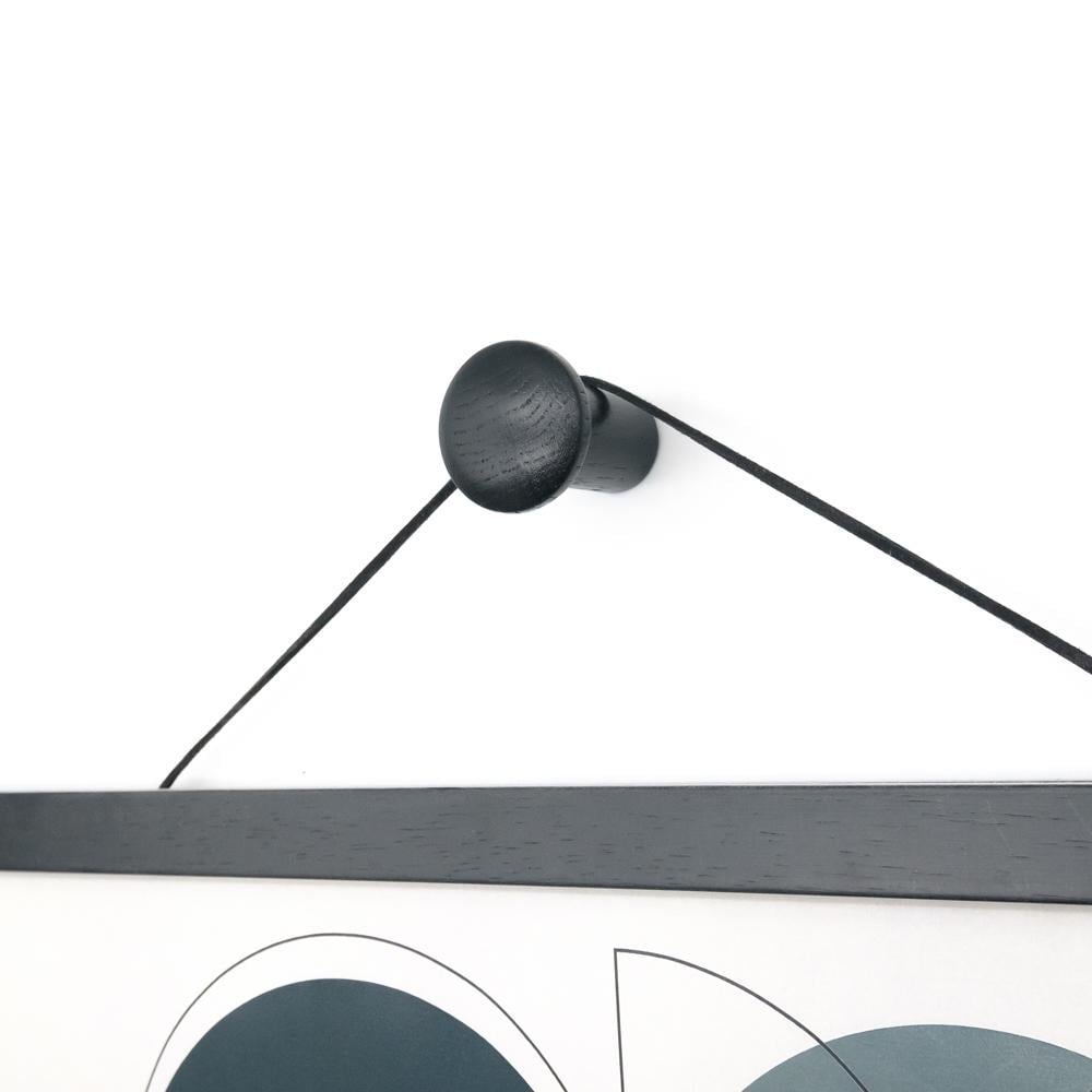 Крючок деревянный мебельный для одежды ø35 мм 1 шт. Черный (48894) - фото 7