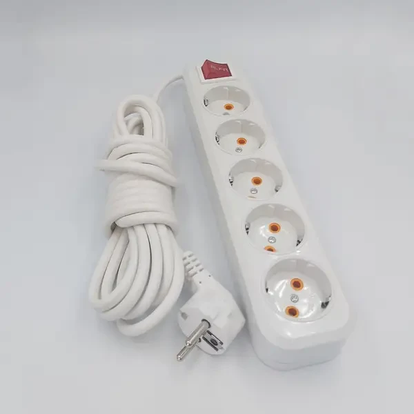 Подовжувач мережевий RLFR 10А 5 гнізд з вимикачем 3 м (1771) Подовжувач мережевий RLFR 10А 5 гнізд з вимикачем 3 м (1771)