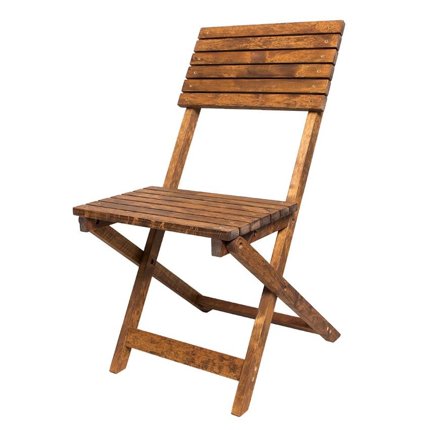 Стілець розкладний Malwood Вільха 45 Дерево темне (mal-020245)