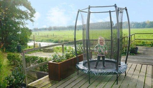 Батут детский Exit Tiggy с внутренней сеткой 140 см Серый (2654929974) - фото 5 Батут детский Exit Tiggy с внутренней сеткой 140 см Серый (2654929974) - фото 5